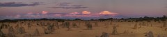 Sunset Tinged Clouds over the Pinnacles