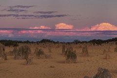 Sunset Tinged Clouds over the Pinnacles