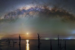 Galaxy Over Lake Ninan