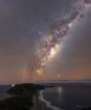Galaxy Rising over Flinders Peninsula
