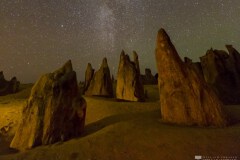 Pinnacles under the Milkyway