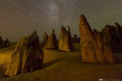 Pinnacles under the Milkyway